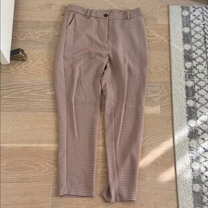 Francesca's Collections Checkered Trousers - Brown and Black